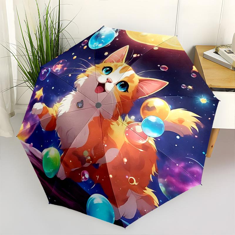 1pc Galactic Adventure Bubble Cat Automatic Opening/Closing Umbrella, Portable Folding Design with Iron Frame, Perfect for Outdoor Use, Festive G
1pc Galactic Adventure Bubble Cat Automatic Opening/Closing Umbrella, Portable Folding Design with Iron Frame, Perfect for Outdoor Use, Festive G