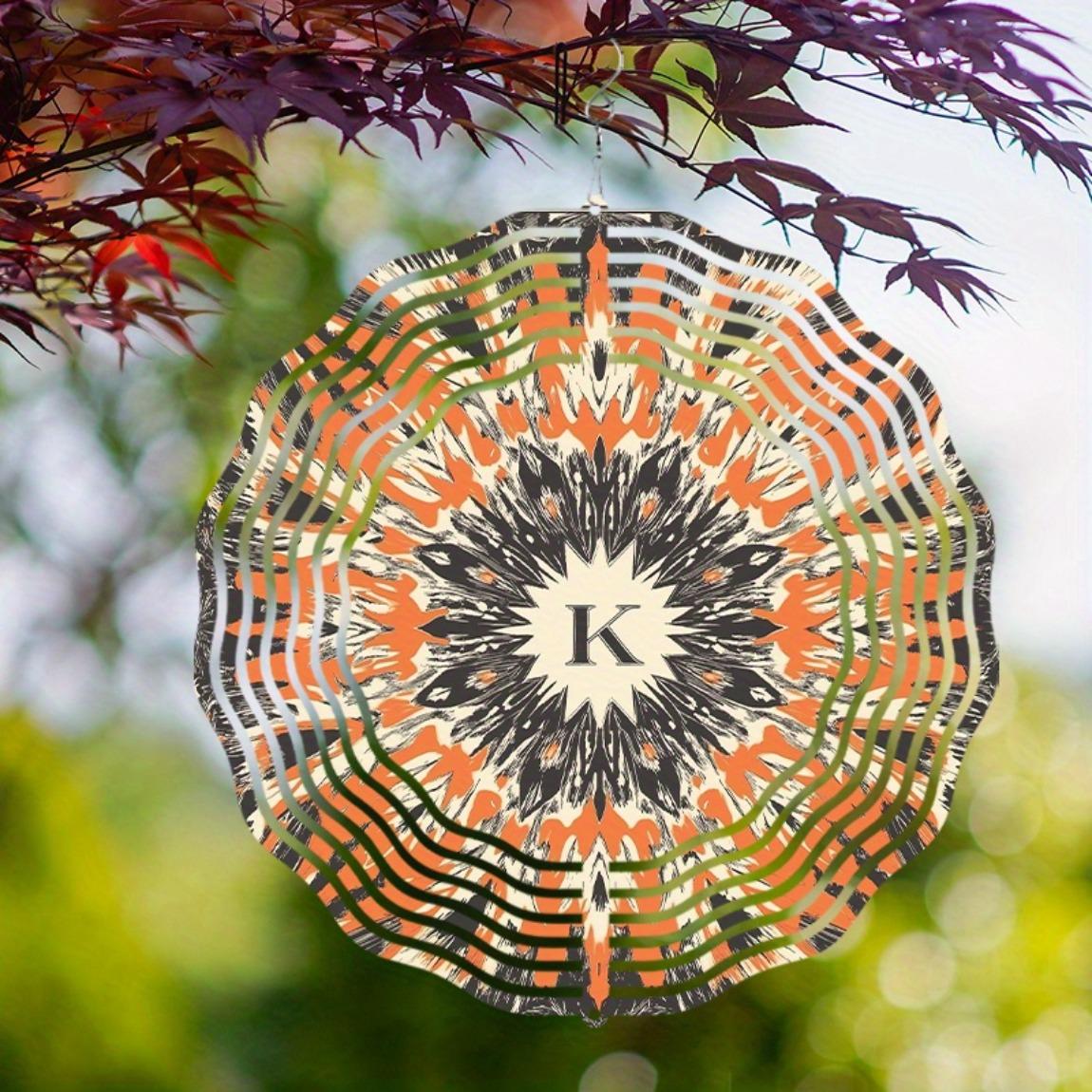 K Monogrammed Metal Wind Chime 25.4cm Laser Cut Outdoor Indoor Decor with Rotating Hook Vibrant 01A
K Monogrammed Metal Wind Chime 25.4cm Laser Cut Outdoor Indoor Decor with Rotating Hook Vibrant 01A
