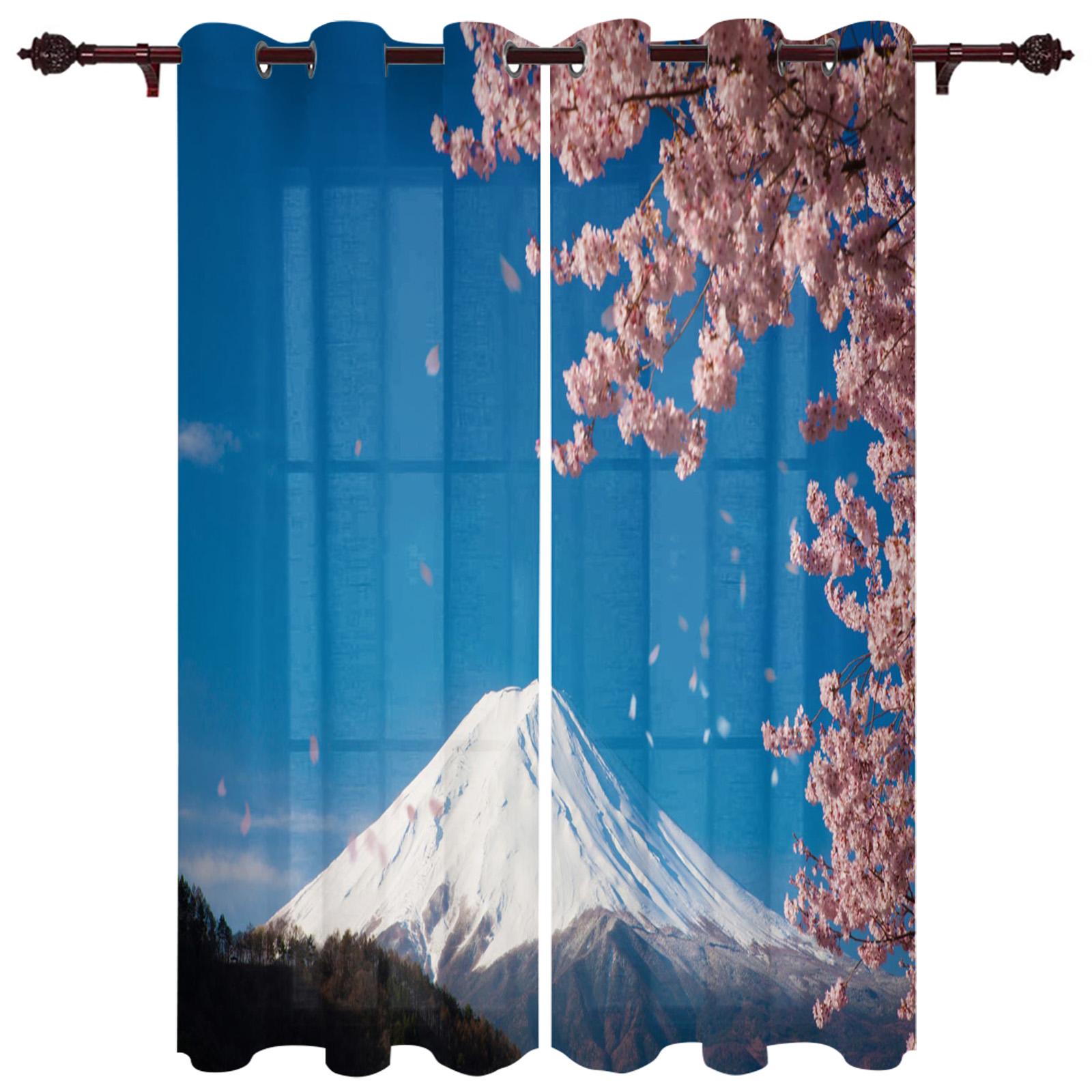 Японские оконные шторы с изображением вишни Mount Fuji для гостиной, спальни, кухни, современные занавески для окон
Японские оконные шторы с изображением вишни Mount Fuji для гостиной, спальни, кухни, современные занавески для окон
