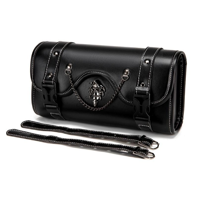 090E Motorcycle Front Bag Vintage Tool Saddlebag Front Fork Handlebar Bag Punk PU Storage Motorbike Tool Bag
090E Motorcycle Front Bag Vintage Tool Saddlebag Front Fork Handlebar Bag Punk PU Storage Motorbike Tool Bag
