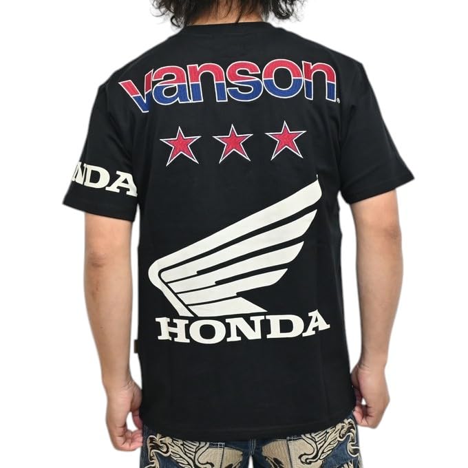 Vanson HRV-2506 Men s Short Sleeve Jersey T-Shirt, Honda Collaboration Top (JP, Alphabet, L, Black)
Vanson HRV-2506 Men s Short Sleeve Jersey T-Shirt, Honda Collaboration Top (JP, Alphabet, L, Black)