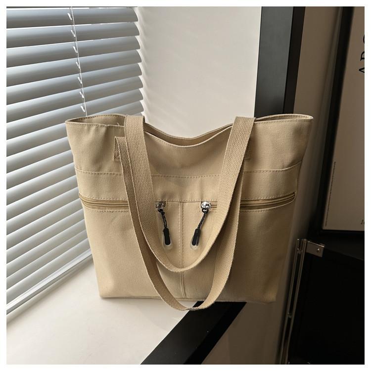 Trendy Casual Large Tote Bag 2024 New Design Durable Canvas Shoulder Bag For Women Khaki
Trendy Casual Large Tote Bag 2024 New Design Durable Canvas Shoulder Bag For Women Khaki