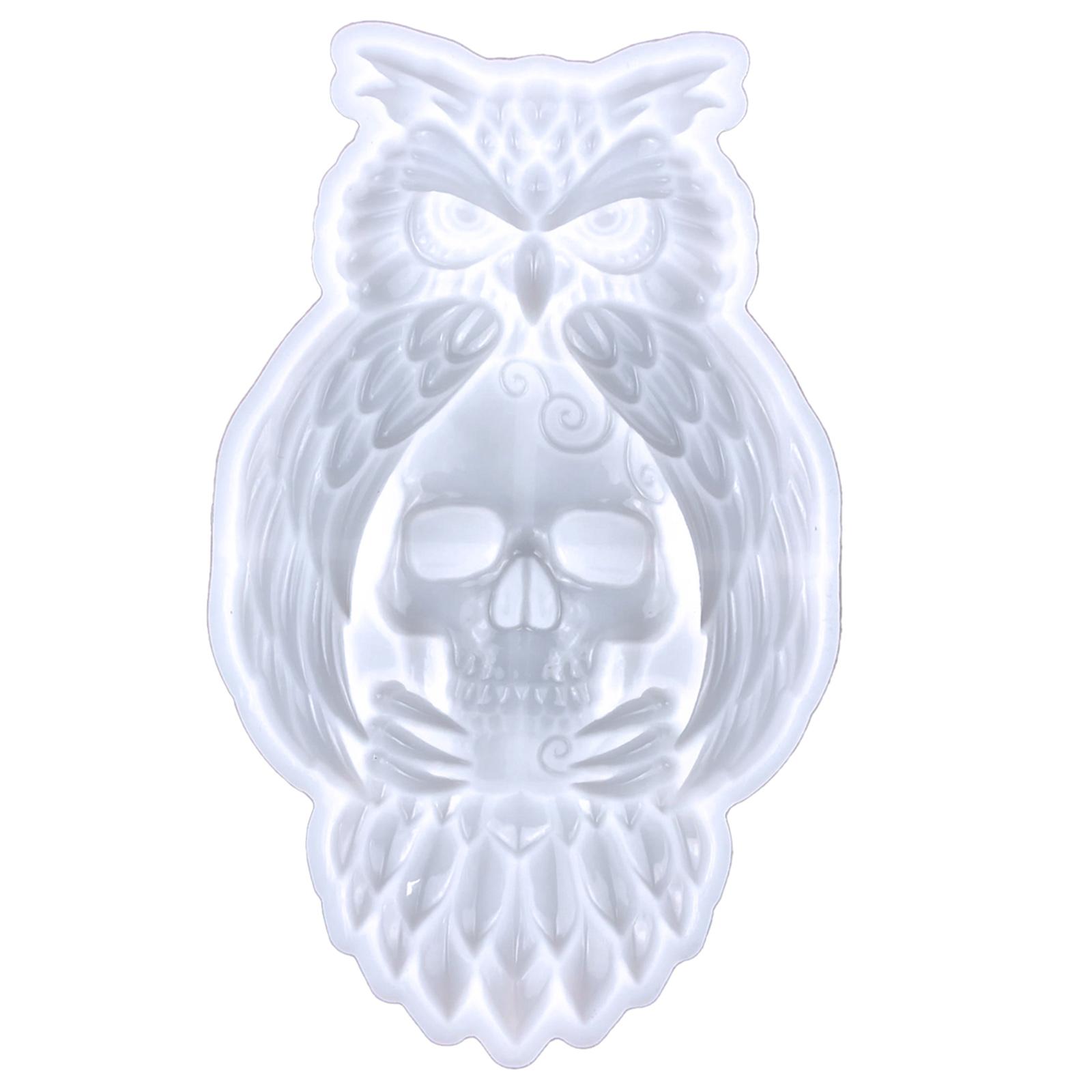 Wall Hanging Resin Moulds Owl Skull Silicone Mold Stereo Epoxy Resin Mould for DIY Craft Halloween Home Decoration чистий
Wall Hanging Resin Moulds Owl Skull Silicone Mold Stereo Epoxy Resin Mould for DIY Craft Halloween Home Decoration чистий