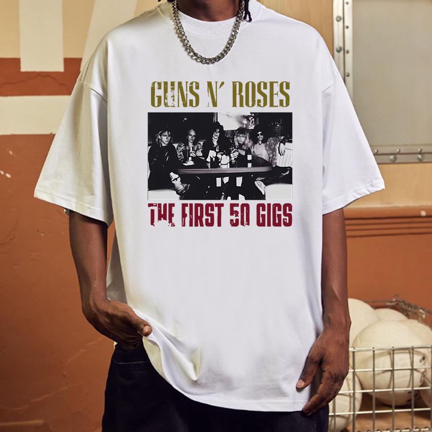 Rock band Guns N Roses Axl Rose Slash Graphic T shirt Men Women Hip Hop vintage streetwear Unisex Cotton short sleeve Tshirts XL
Rock band Guns N Roses Axl Rose Slash Graphic T shirt Men Women Hip Hop vintage streetwear Unisex Cotton short sleeve Tshirts XL