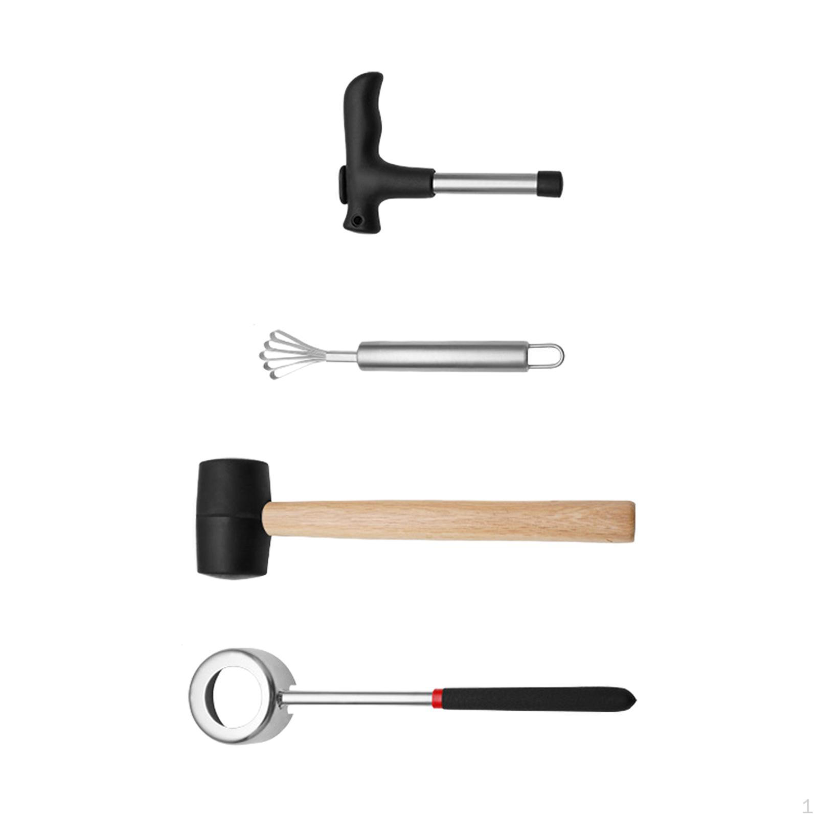 4Pcs Coconut Maker Punchers Fruit Openers Multifunctional Stable Lightweight Opener Tool Set
4Pcs Coconut Maker Punchers Fruit Openers Multifunctional Stable Lightweight Opener Tool Set