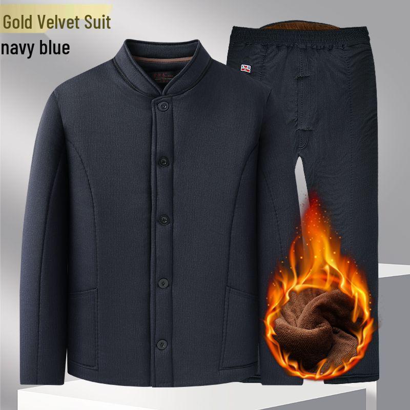 Men s Winter Thickened Jacket with Camel Hair: Warm Fleece-Lined Cotton Jacket for Middle-aged and Elderly Dads and Grandpas 3XL (130-150 jin)
Men s Winter Thickened Jacket with Camel Hair: Warm Fleece-Lined Cotton Jacket for Middle-aged and Elderly Dads and Grandpas 3XL (130-150 jin)