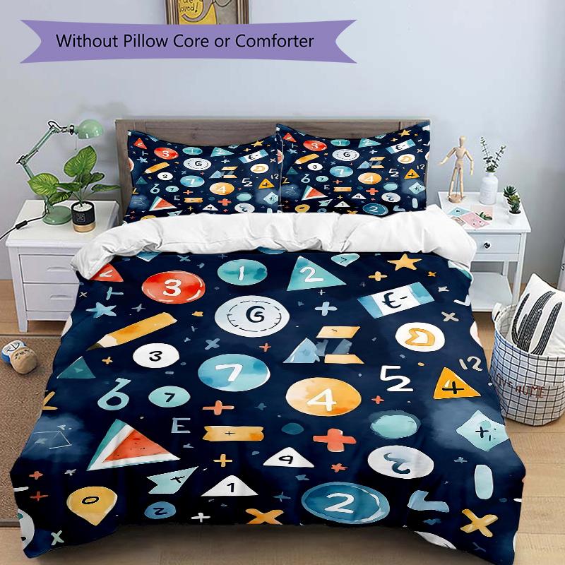 3pcs Mathematical Whimsy Quilt Cover Set - Soft & Comfortable Polyester Fabric, All-Season Breathable Comforter Set For 1 Quilt Cover & 2 Pillowc 135x200cm
3pcs Mathematical Whimsy Quilt Cover Set - Soft & Comfortable Polyester Fabric, All-Season Breathable Comforter Set For 1 Quilt Cover & 2 Pillowc 135x200cm