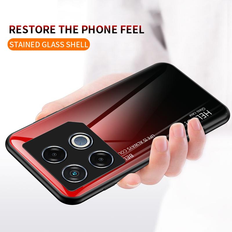 For Infinix GT 20 Pro 5G Tempered Glass Case PC+TPU Protective Phone Cover Gradient Red Black
For Infinix GT 20 Pro 5G Tempered Glass Case PC+TPU Protective Phone Cover Gradient Red Black