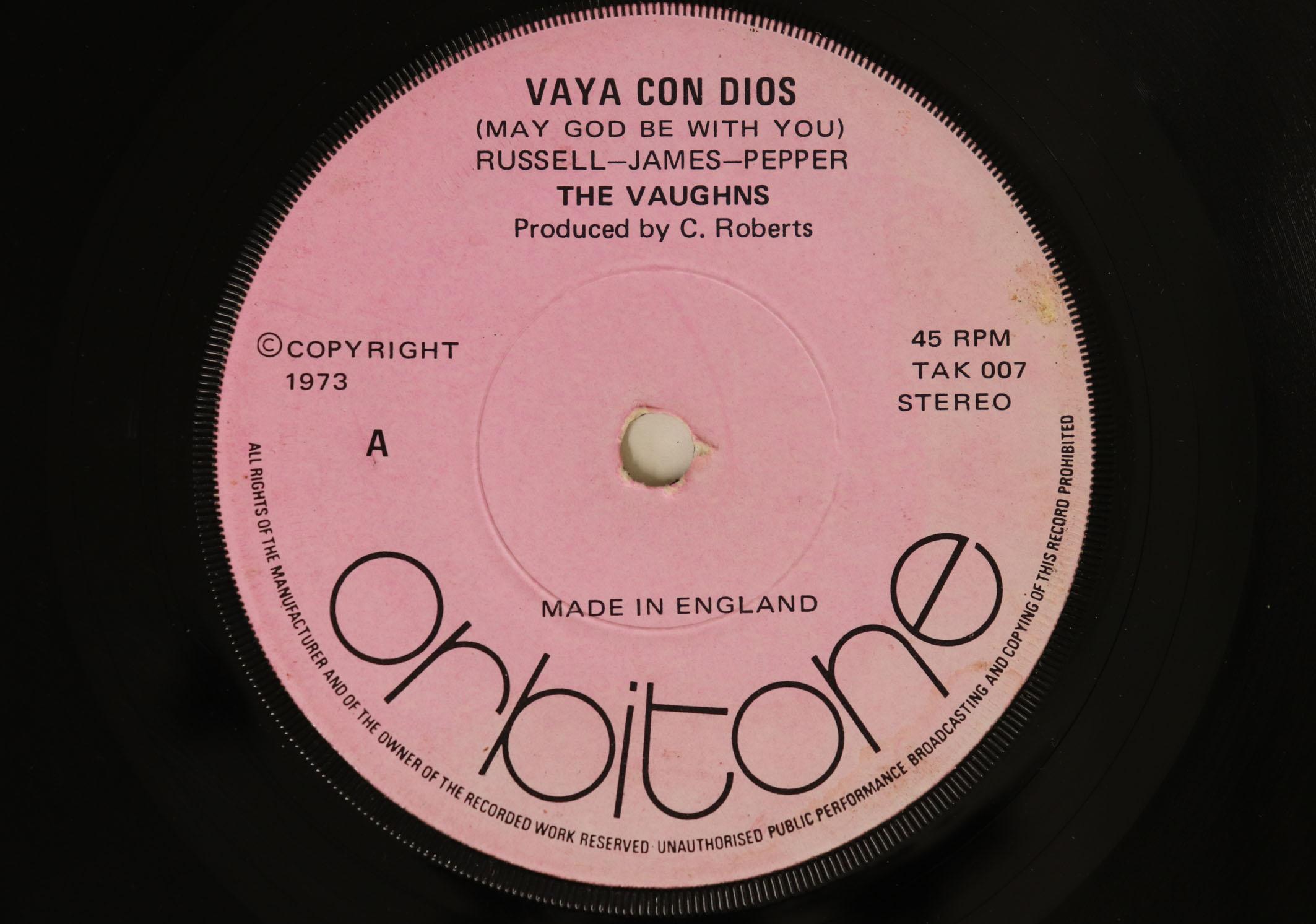 7inch Record VAUGHNS BUNNY REECE Vaya Con Dios May God Be With You TAK007 ORBITONE 1973 UK Reggae Ska Dub Used
7inch Record VAUGHNS BUNNY REECE Vaya Con Dios May God Be With You TAK007 ORBITONE 1973 UK Reggae Ska Dub Used