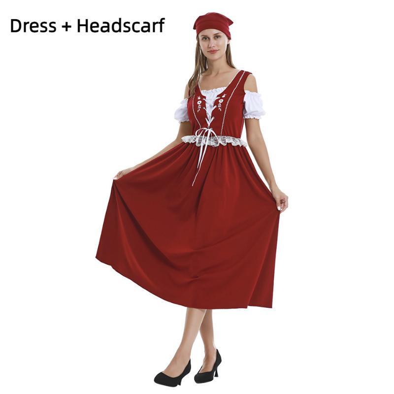 Maid Manor Cosplay Costume Traditional Ethnic Dress Headband Halloween Play Role M червоний
Maid Manor Cosplay Costume Traditional Ethnic Dress Headband Halloween Play Role M червоний