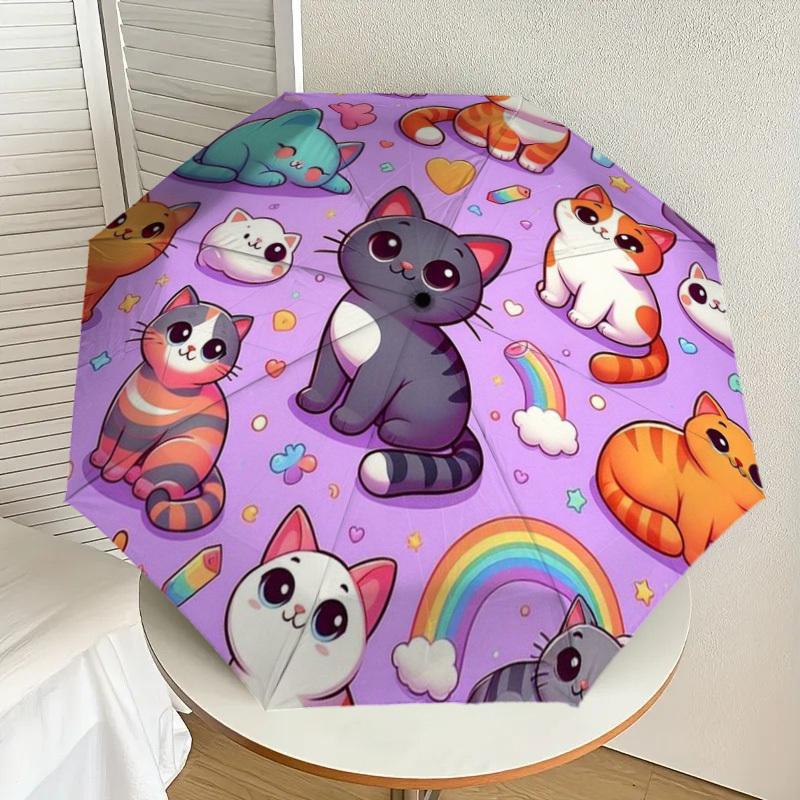 1pc Cute Cats Automatic Folding Umbrella - Compact 8-Rib Design,Perfect Gift for Friends & Family yy250926024
1pc Cute Cats Automatic Folding Umbrella - Compact 8-Rib Design,Perfect Gift for Friends & Family yy250926024