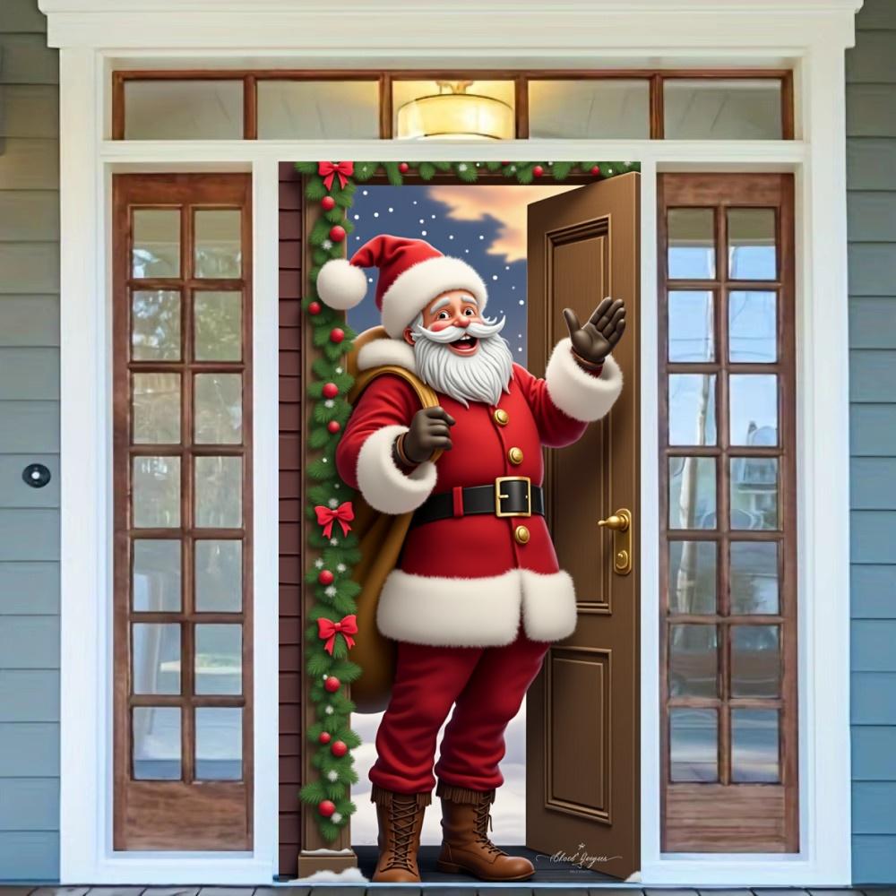 Vivid Santa Claus Send Gift Christmas Door Cover 35.43*72.83inch Banner Front Door Decoration 2025 Christmas Home Party Supplies
Vivid Santa Claus Send Gift Christmas Door Cover 35.43*72.83inch Banner Front Door Decoration 2025 Christmas Home Party Supplies