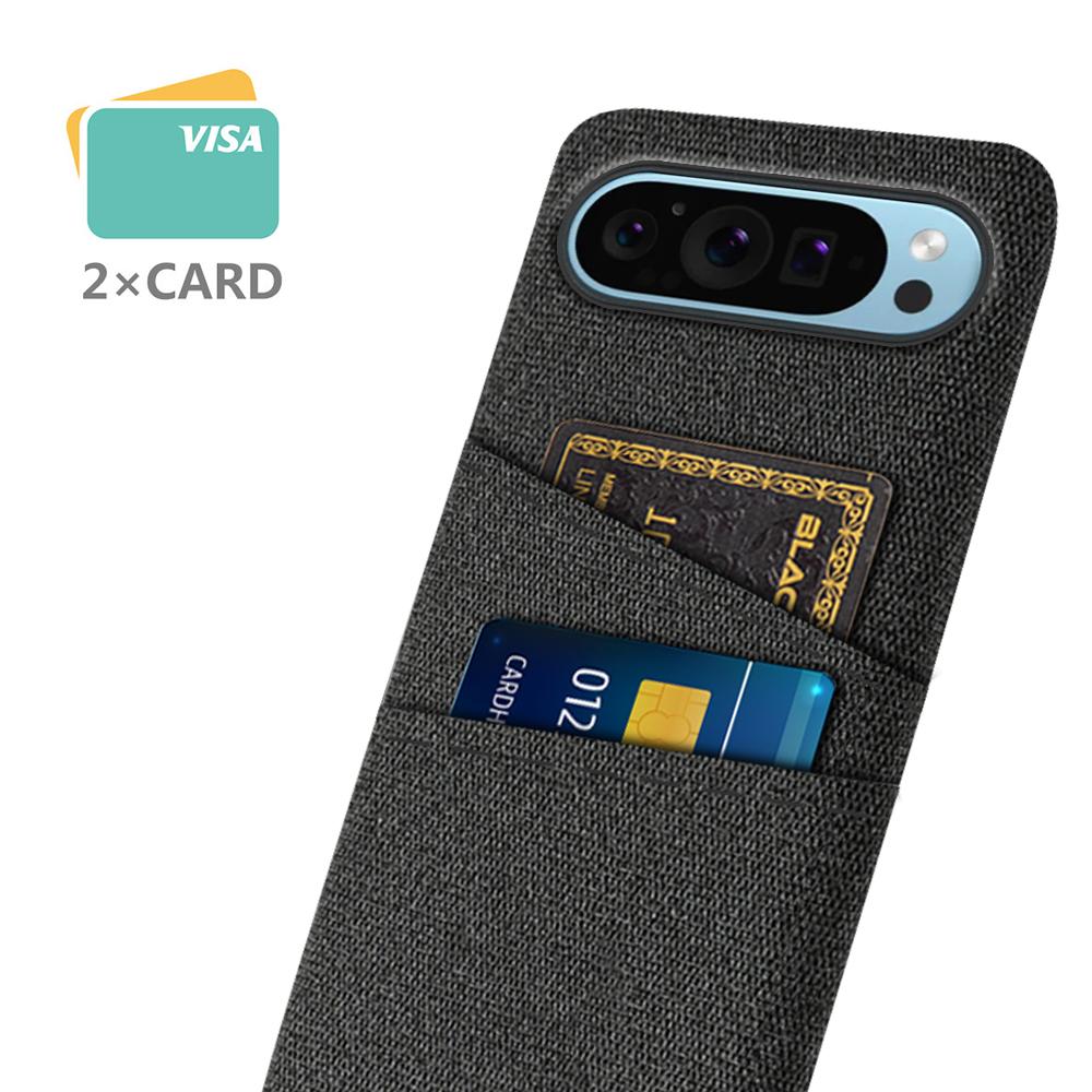 For Google Pixel 9/Pixel 9 Pro Phone Case 2 Card Holders Cloth Texture Back Cover Brown
For Google Pixel 9/Pixel 9 Pro Phone Case 2 Card Holders Cloth Texture Back Cover Brown