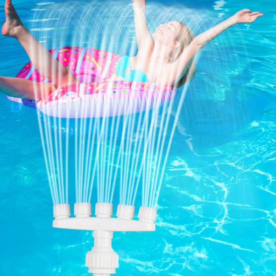 Yousheng 5-Nozzle Pool Fountain for Inground Pools Adjustable Pool Waterfall Sprinkler Swimming Pool Cooler Fountain for Hot Days Above Ground Pools
Yousheng 5-Nozzle Pool Fountain for Inground Pools Adjustable Pool Waterfall Sprinkler Swimming Pool Cooler Fountain for Hot Days Above Ground Pools