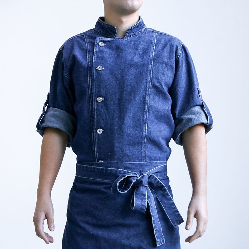 Western Restaurant Chef Fashion Denim Work Clothes Men s Bakery Catering Hotel Button Long Sleeve Summer L синій
Western Restaurant Chef Fashion Denim Work Clothes Men s Bakery Catering Hotel Button Long Sleeve Summer L синій