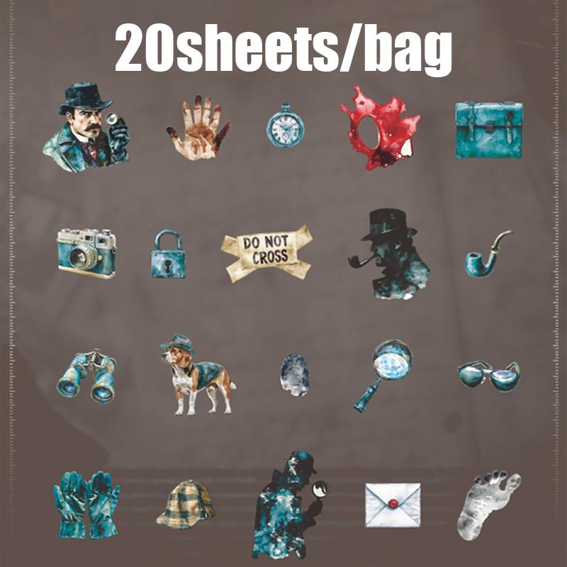 Mr. Paper Scene Character Sticker 20 sheets/pack Detective Showtime Sticker Multi-color Family Handbook Stationery Decoration
Mr. Paper Scene Character Sticker 20 sheets/pack Detective Showtime Sticker Multi-color Family Handbook Stationery Decoration