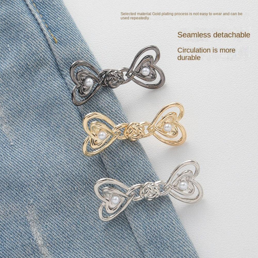 Four-pointed Star Heart Shape No-Sewing Metal Button Replacement Waist Buckle Durable Pants Pins
Four-pointed Star Heart Shape No-Sewing Metal Button Replacement Waist Buckle Durable Pants Pins