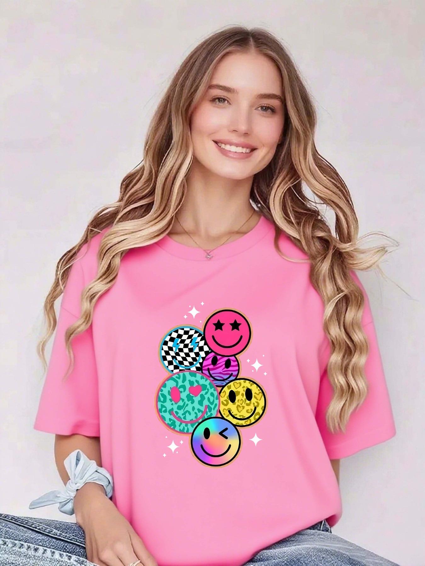 Women s Solid Color T-Shirts: Celestial Smile: Galaxy Fashion Women s T-Shirts - Fashion XXS
Women s Solid Color T-Shirts: Celestial Smile: Galaxy Fashion Women s T-Shirts - Fashion XXS