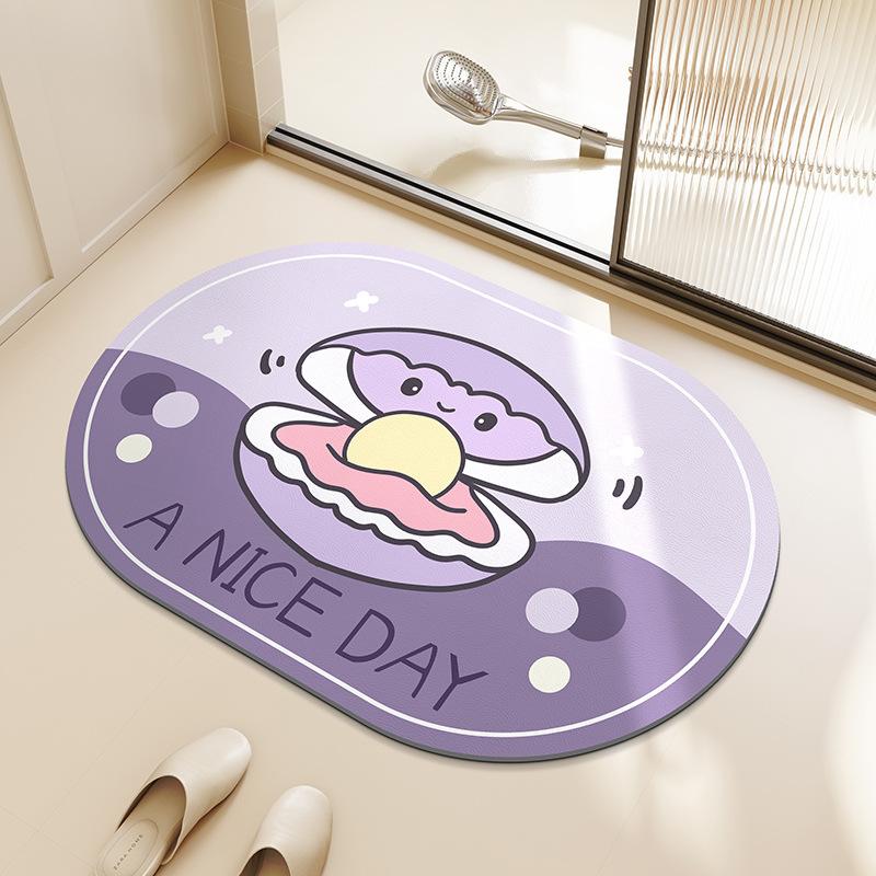 Bathroom floor mat, bathroom diatom mud absorbent mat, door mat entry non-slip bathroom quick-drying non-slip carpet 40X60cm 15.7X23.6in
Bathroom floor mat, bathroom diatom mud absorbent mat, door mat entry non-slip bathroom quick-drying non-slip carpet 40X60cm 15.7X23.6in