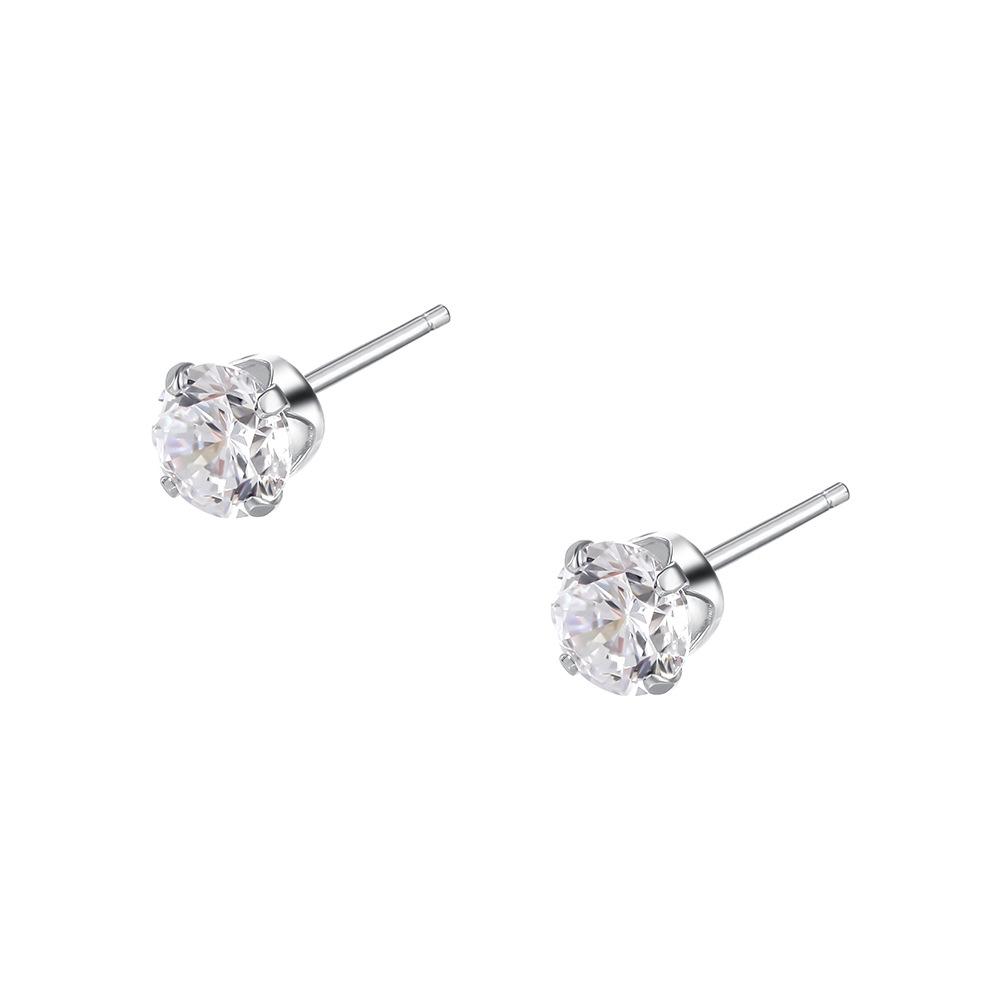 925 Sterling Silver Fashionable Sparkling Inlaid 4.5/5/5.5MM Zircon Earrings for Women Exquisite Temperament Jewelry Gift
925 Sterling Silver Fashionable Sparkling Inlaid 4.5/5/5.5MM Zircon Earrings for Women Exquisite Temperament Jewelry Gift
