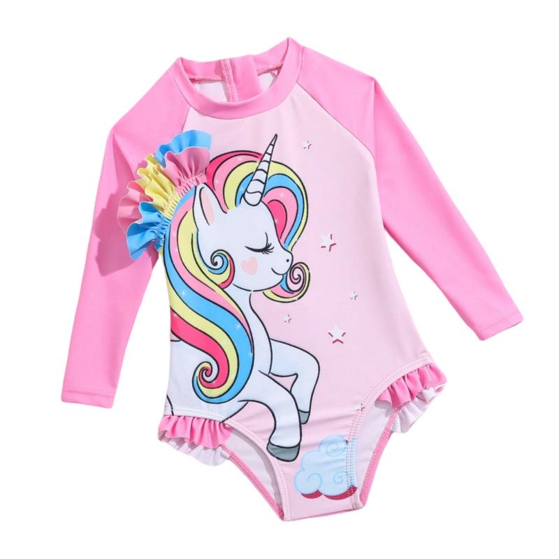 Girls Long Sleeve Cartoon Swimsuit - Cute, Sunscreen One-Piece for Babies & Toddlers 12-18 months
Girls Long Sleeve Cartoon Swimsuit - Cute, Sunscreen One-Piece for Babies & Toddlers 12-18 months