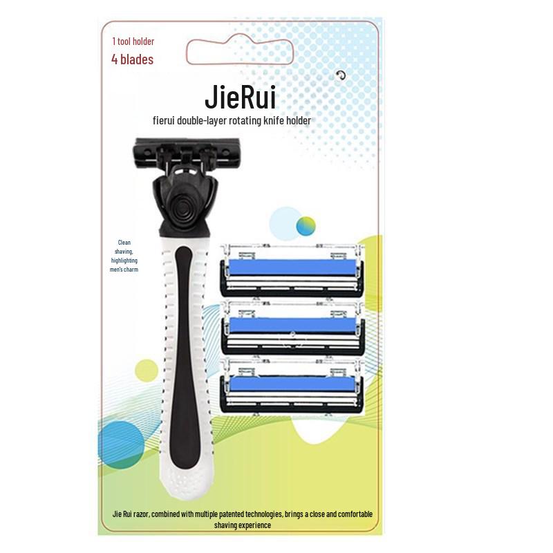 Двухслойные лезвия для бритвы Jierui из нержавеющей стали для мужчин D-604 Orange Glide 1 Razor + 4 Blades
Двухслойные лезвия для бритвы Jierui из нержавеющей стали для мужчин D-604 Orange Glide 1 Razor + 4 Blades