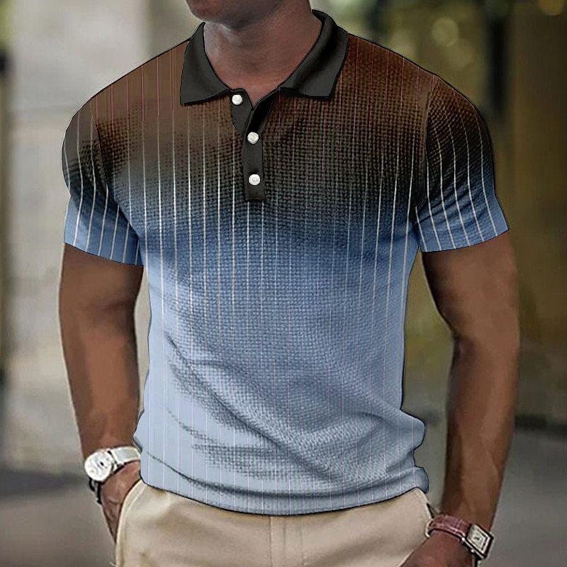 men polo shirt short sleeve striped 3d print tops fashion polyester breathable comfortable polos shirts 4XL
men polo shirt short sleeve striped 3d print tops fashion polyester breathable comfortable polos shirts 4XL