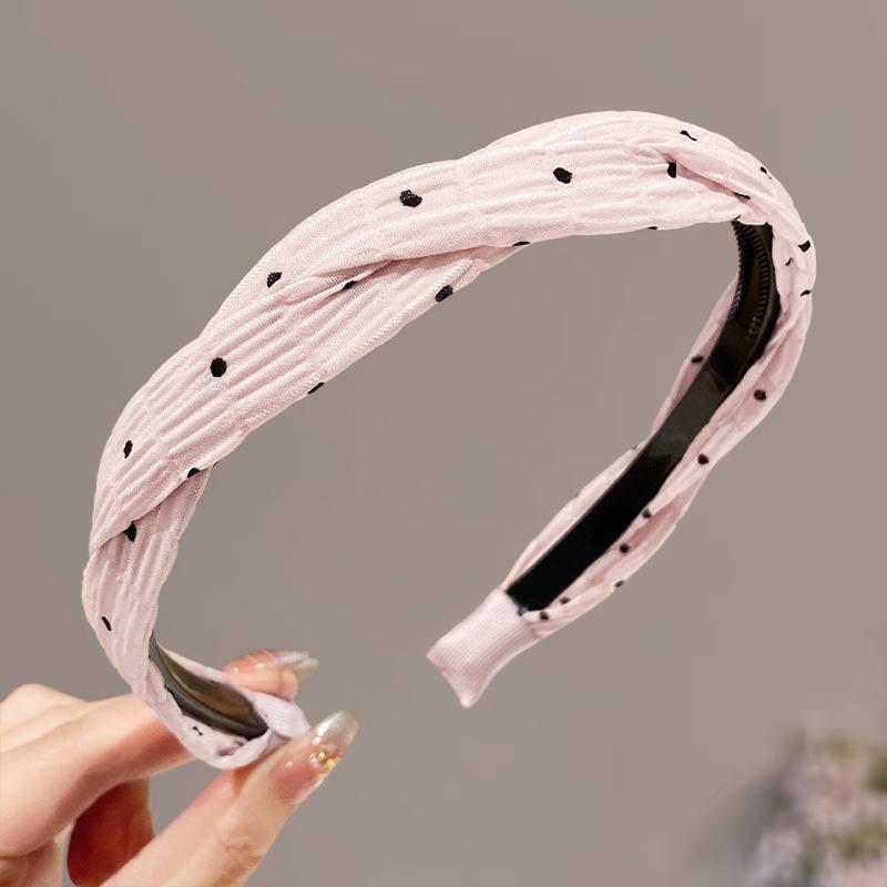 Wave-Shaped Grip Headband With Polka Dot Accents - Korean Retro Style Hair Band For Skincare & Face-Framing розовый
Wave-Shaped Grip Headband With Polka Dot Accents - Korean Retro Style Hair Band For Skincare & Face-Framing розовый