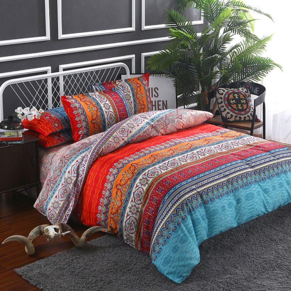 Comfortable Bohemian Quilt Cover King Size Bohemian Bedding Set Pillowcase Household
Comfortable Bohemian Quilt Cover King Size Bohemian Bedding Set Pillowcase Household