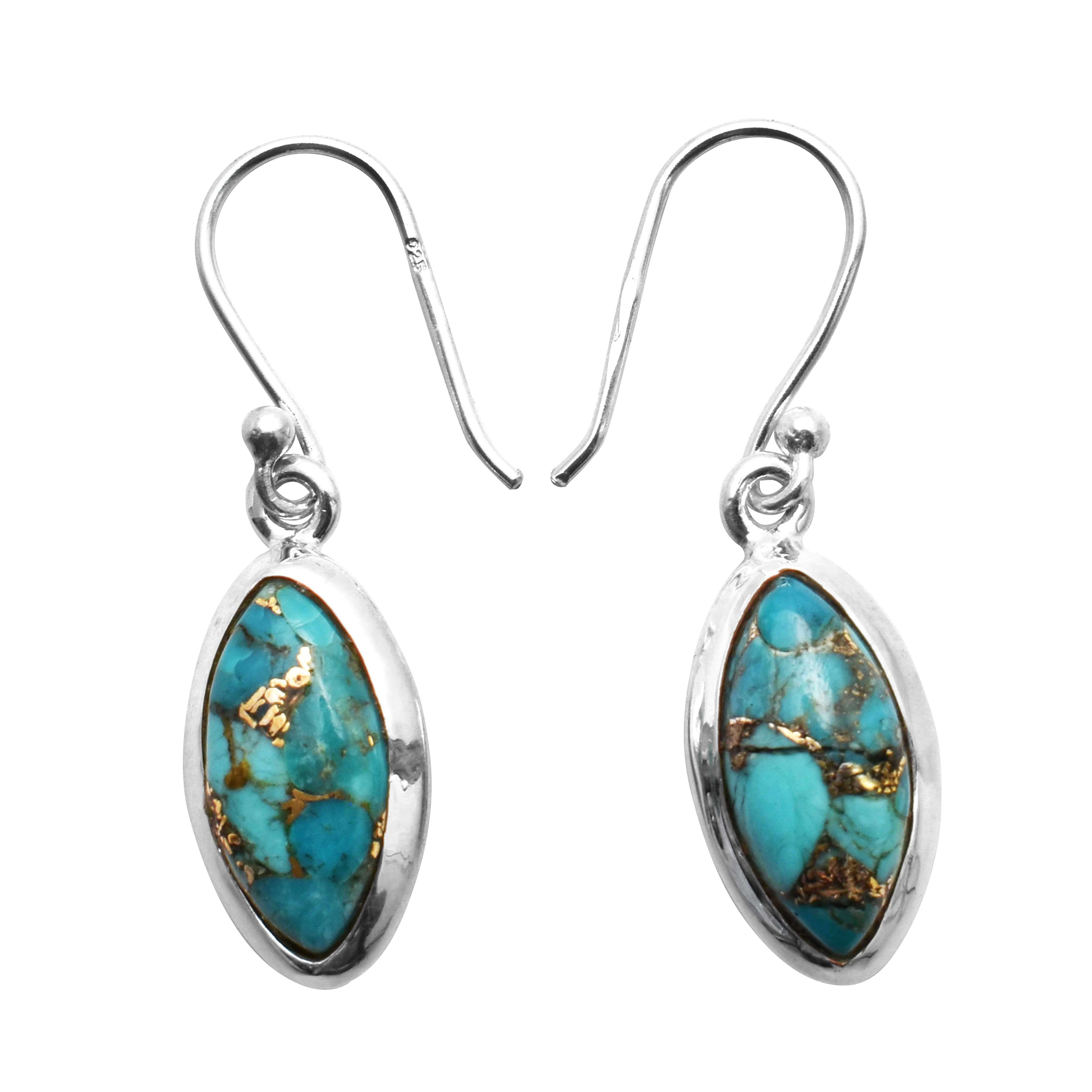 Turquoise Gemstone Earrings Solid 925 Sterling Silver Handmade Earrings Jewelry Gift For Women And Girls E-3533
Turquoise Gemstone Earrings Solid 925 Sterling Silver Handmade Earrings Jewelry Gift For Women And Girls E-3533