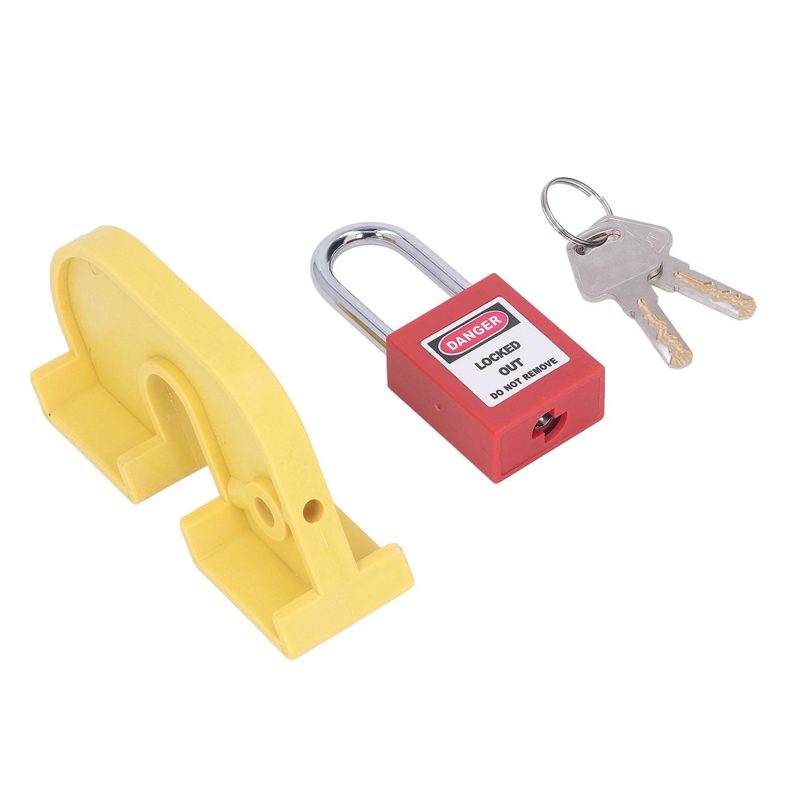 Circuit Breaker Lockout with 38mm Safety Padlock 2 Keys Wear Resistant Temperature Difference Resistance Breaker Lockout
Circuit Breaker Lockout with 38mm Safety Padlock 2 Keys Wear Resistant Temperature Difference Resistance Breaker Lockout