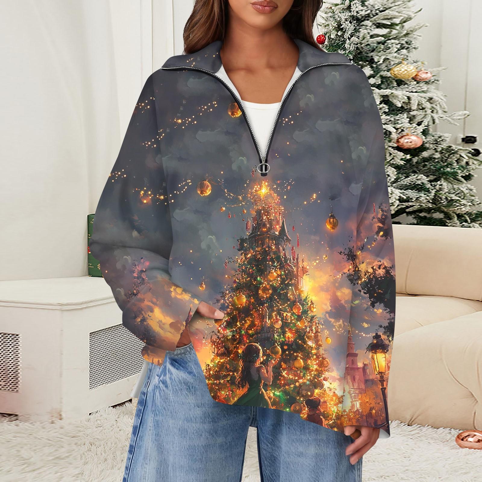 Женский повседневный свитер с полумолнией и лацканами со снежинками и разрезом сверху по бокам, модная одежда XXXL
Женский повседневный свитер с полумолнией и лацканами со снежинками и разрезом сверху по бокам, модная одежда XXXL