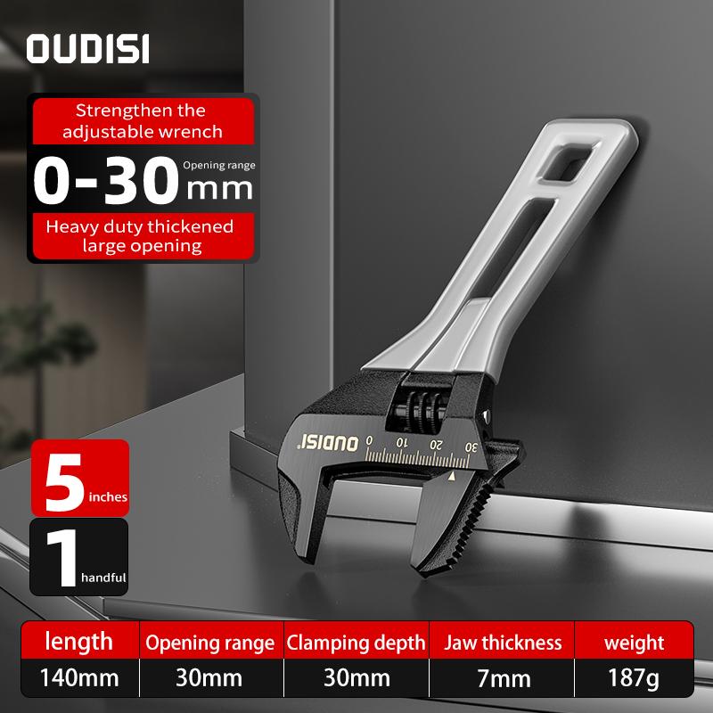 Adjustable Large Open Wrench Universal Mini Short Handle Steel Spanner Household Repair Tools For Bathroom 5/6/8 Inch
Adjustable Large Open Wrench Universal Mini Short Handle Steel Spanner Household Repair Tools For Bathroom 5/6/8 Inch