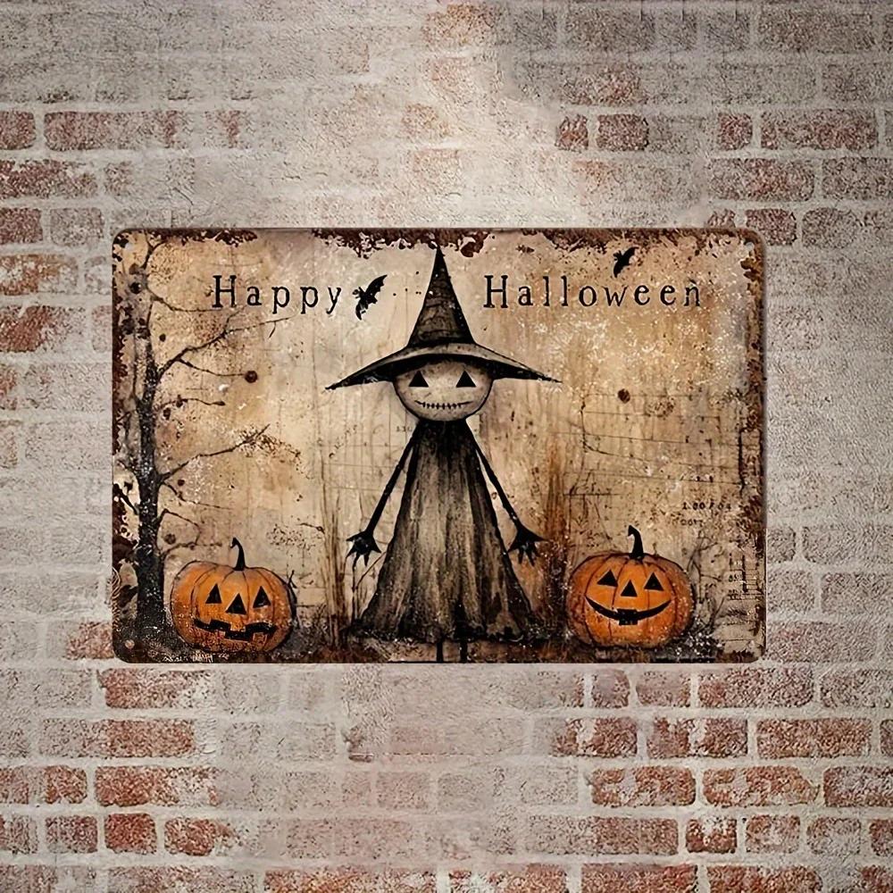 Vintage Halloween Decorations Rustic aluminum sign featuring cute yet scary witch and pumpkins perfect for your farmhouse чорний
Vintage Halloween Decorations Rustic aluminum sign featuring cute yet scary witch and pumpkins perfect for your farmhouse чорний