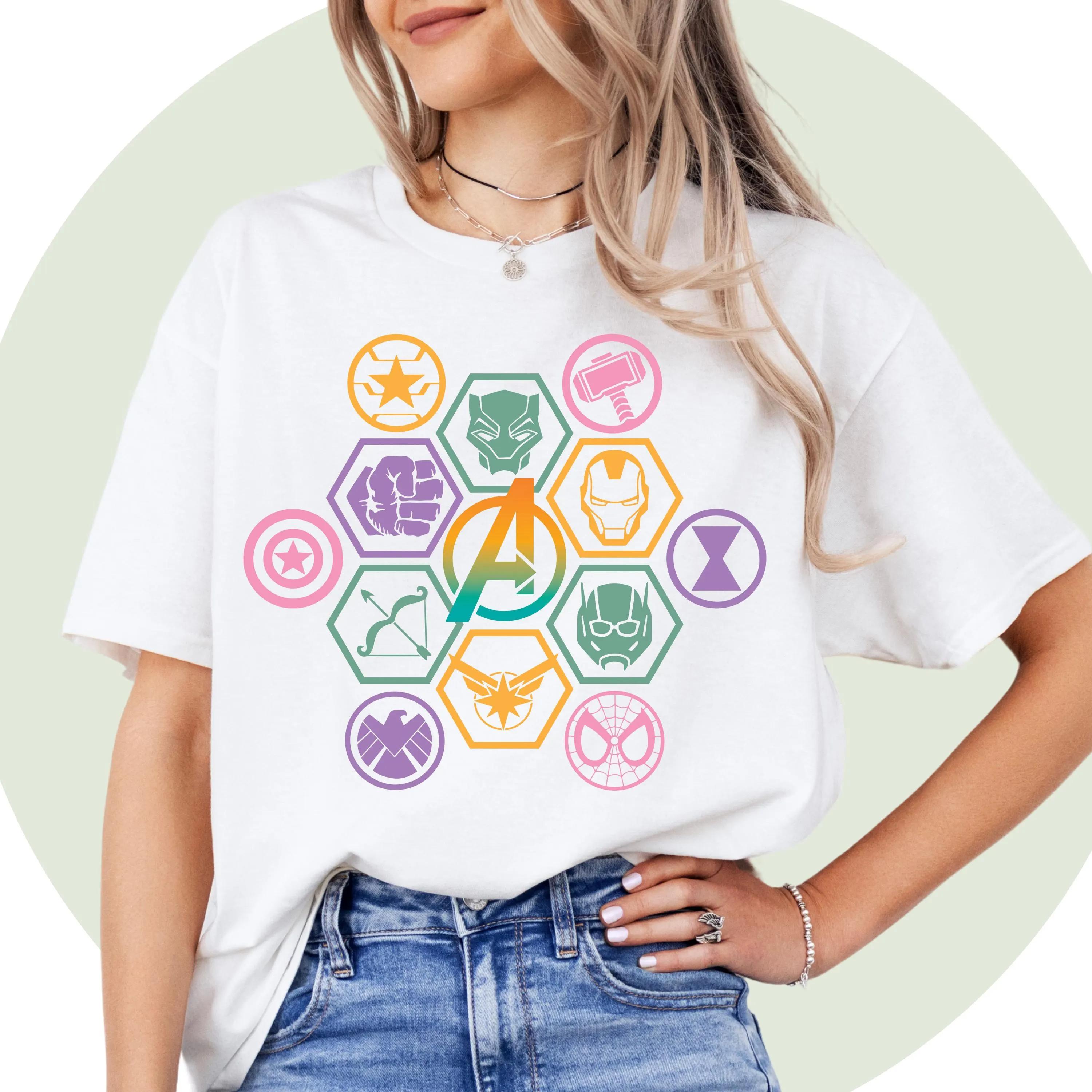 Womens Vintage Avengers Marvel Superhero T Shirt Streetwear Pure Cotton Short Sleeve Unisex Oversized Loose Casual Stylish S
Womens Vintage Avengers Marvel Superhero T Shirt Streetwear Pure Cotton Short Sleeve Unisex Oversized Loose Casual Stylish S