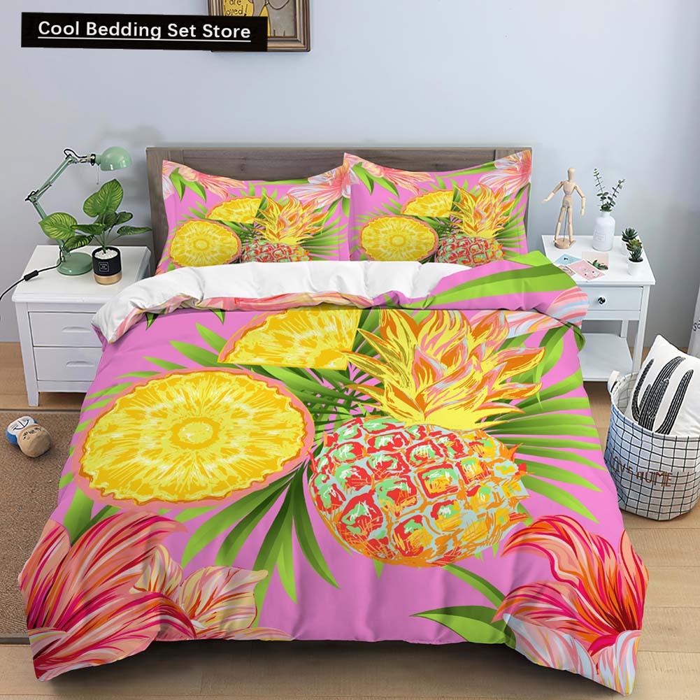 Fruit Pineapple Queen King Duvet Cover 3D Yellow Tropical Fruit Bedding Set Plants Comforter Cover 2/3pcs Polyester Quilt Cover EU single(135x200cm)
Fruit Pineapple Queen King Duvet Cover 3D Yellow Tropical Fruit Bedding Set Plants Comforter Cover 2/3pcs Polyester Quilt Cover EU single(135x200cm)