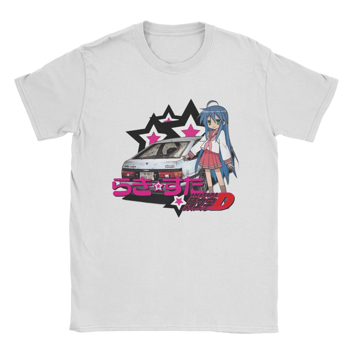 Футболка Leisure Lucky Star Konata Intitial D для мужчин с круглым воротом, 100% хлопок, футболка с рисунком аниме, размер 4XL, 5XL, топы S темно серый
Футболка Leisure Lucky Star Konata Intitial D для мужчин с круглым воротом, 100% хлопок, футболка с рисунком аниме, размер 4XL, 5XL, топы S темно серый