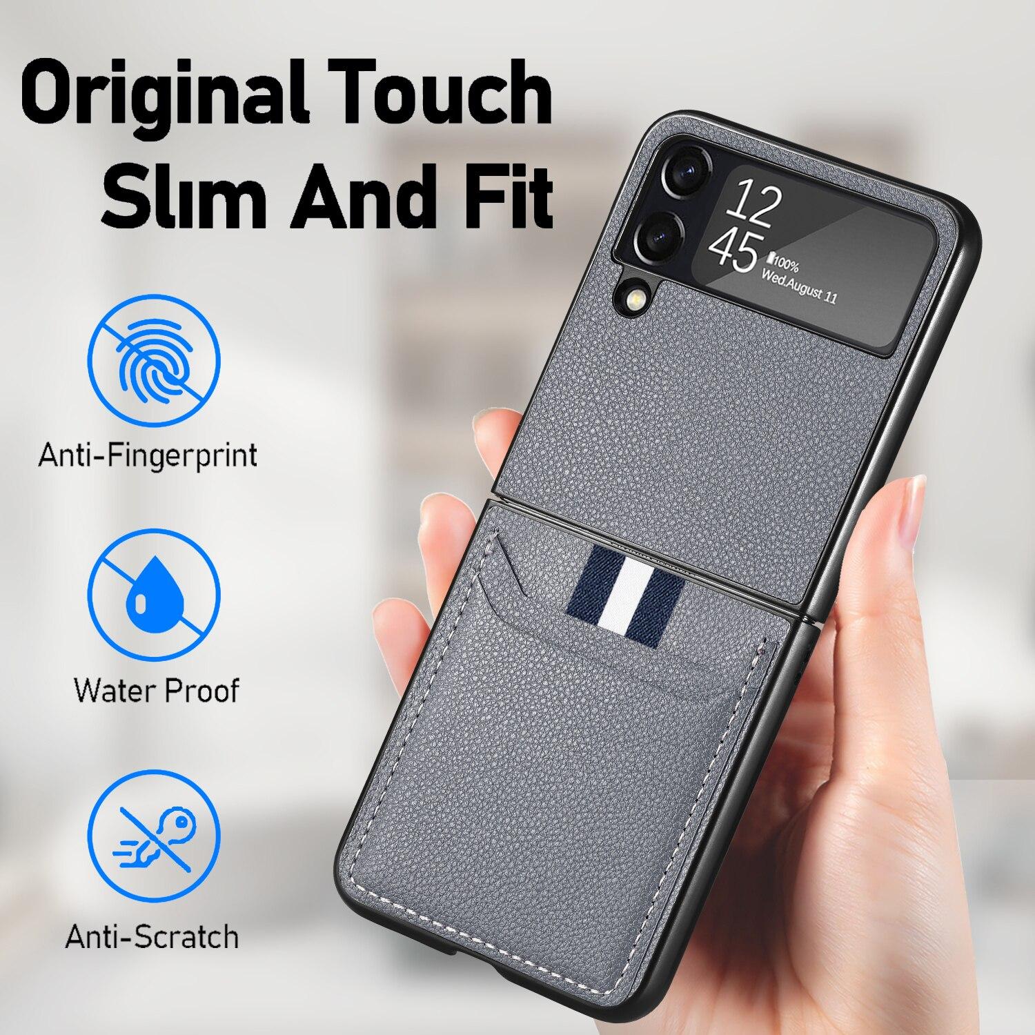 Slim Fitted Leather Cell Phone Bag Case for Samsung Galaxy Z Flip4 Flip 4 Flip3 5G Flip3 Zflip4 Zflip3 Anti-knock Card Slot
Slim Fitted Leather Cell Phone Bag Case for Samsung Galaxy Z Flip4 Flip 4 Flip3 5G Flip3 Zflip4 Zflip3 Anti-knock Card Slot