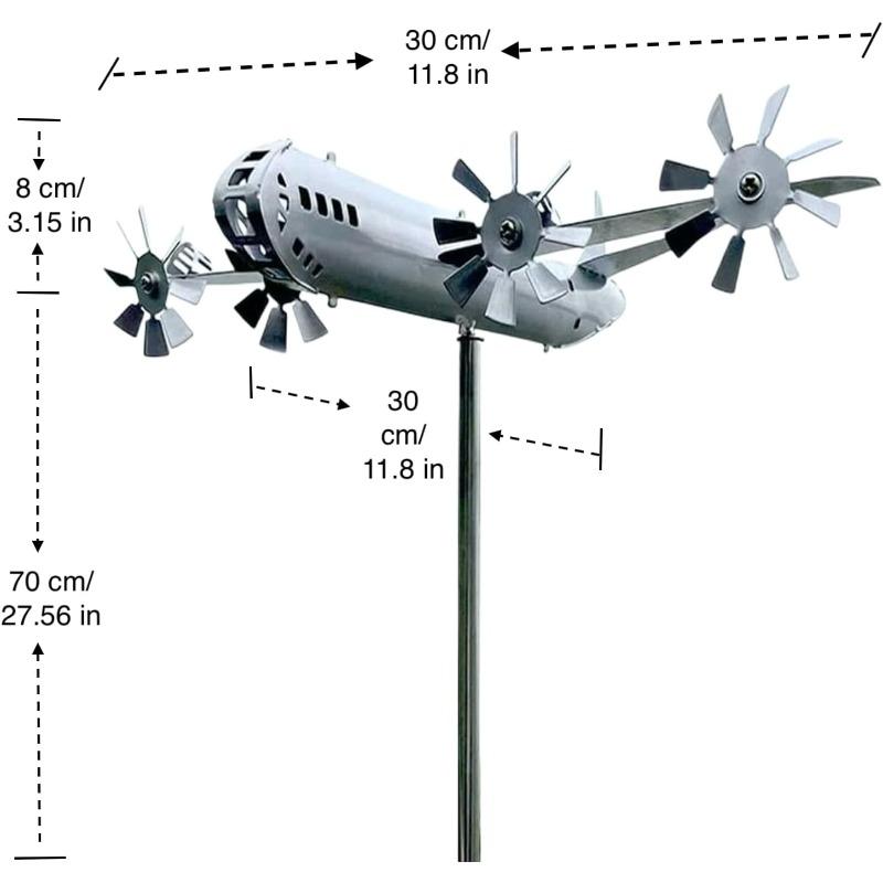 Newest B29 Superfortress Wind Spinner, Durable Stainless Steel Metal Dynamic Airplane Windmill, Airplane Garden Spinner for Yard and Garden Decor білий
Newest B29 Superfortress Wind Spinner, Durable Stainless Steel Metal Dynamic Airplane Windmill, Airplane Garden Spinner for Yard and Garden Decor білий