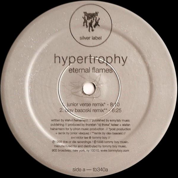 12inch Record HYPERTROPHY - Eternal Flames TB340 Tommy Boy Silve 1998 US Dance & Electronica Used
12inch Record HYPERTROPHY - Eternal Flames TB340 Tommy Boy Silve 1998 US Dance & Electronica Used