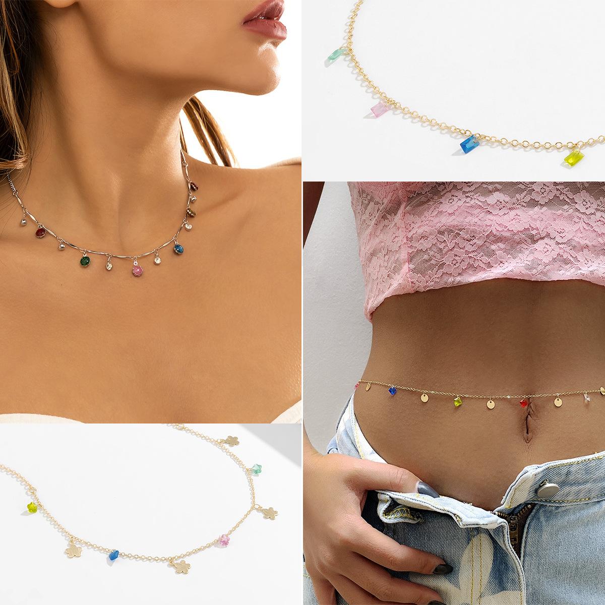 Accessories, niche multi-star rhinestone fringed necklace women, simple single-layer knuckle chain necklace
Accessories, niche multi-star rhinestone fringed necklace women, simple single-layer knuckle chain necklace