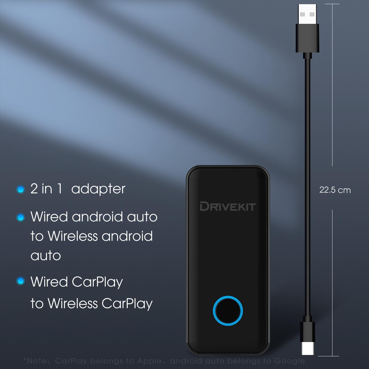DRIVEKIT AF1313 Bluetooth-compatible CarPlay Wireless Adapter Convert Wired to Wireless Carplay Box Type A
DRIVEKIT AF1313 Bluetooth-compatible CarPlay Wireless Adapter Convert Wired to Wireless Carplay Box Type A