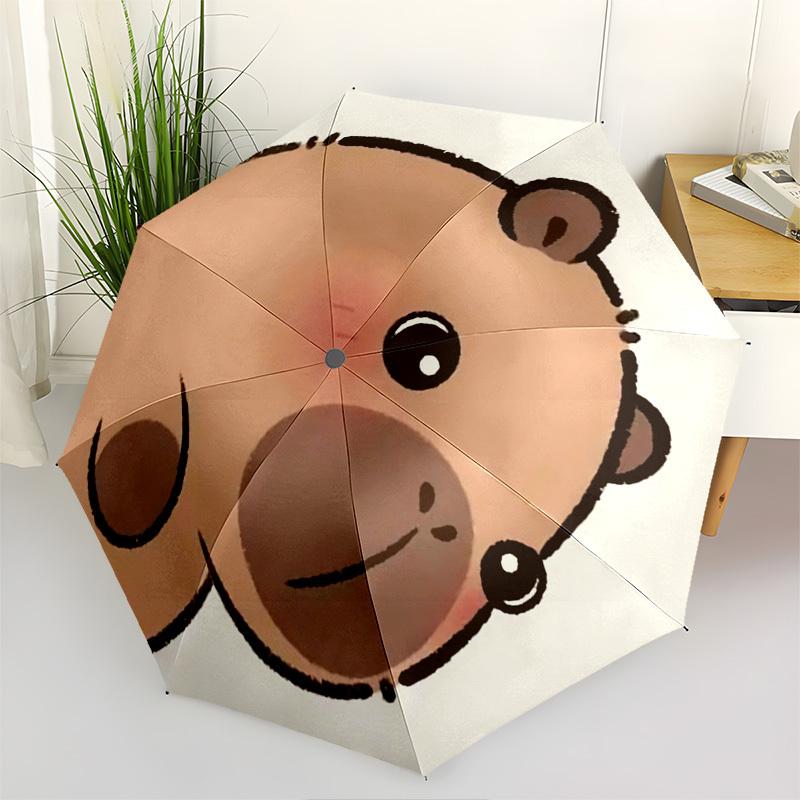 Cute Capybara Automatic Folding Umbrella Compact 8 rib Design, Unique Style, Suitable for Everyday Outdoor Use, Perfect Gift for Friends and
Cute Capybara Automatic Folding Umbrella Compact 8 rib Design, Unique Style, Suitable for Everyday Outdoor Use, Perfect Gift for Friends and