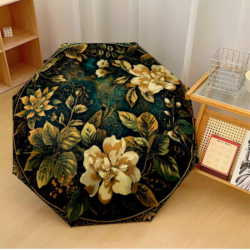 Elegant Floral Round Design Theme Automatic Umbrella Compact 8-Rib Design Sturdy Construction Durable Umbrella Stylish Accessory
Elegant Floral Round Design Theme Automatic Umbrella Compact 8-Rib Design Sturdy Construction Durable Umbrella Stylish Accessory
