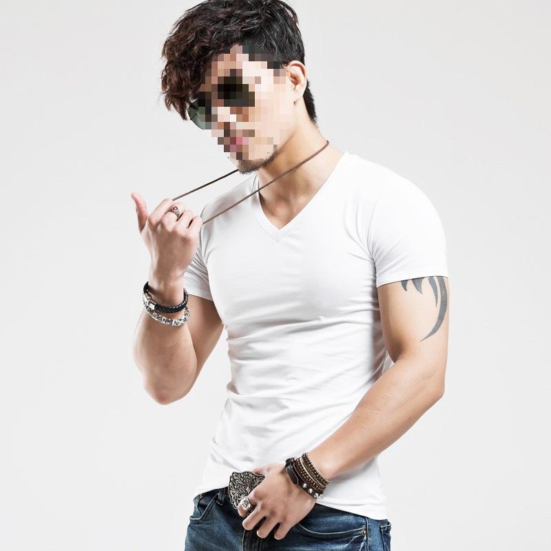 Men s White V-Neck Short Sleeve Compression T-Shirt for Fitness L
Men s White V-Neck Short Sleeve Compression T-Shirt for Fitness L