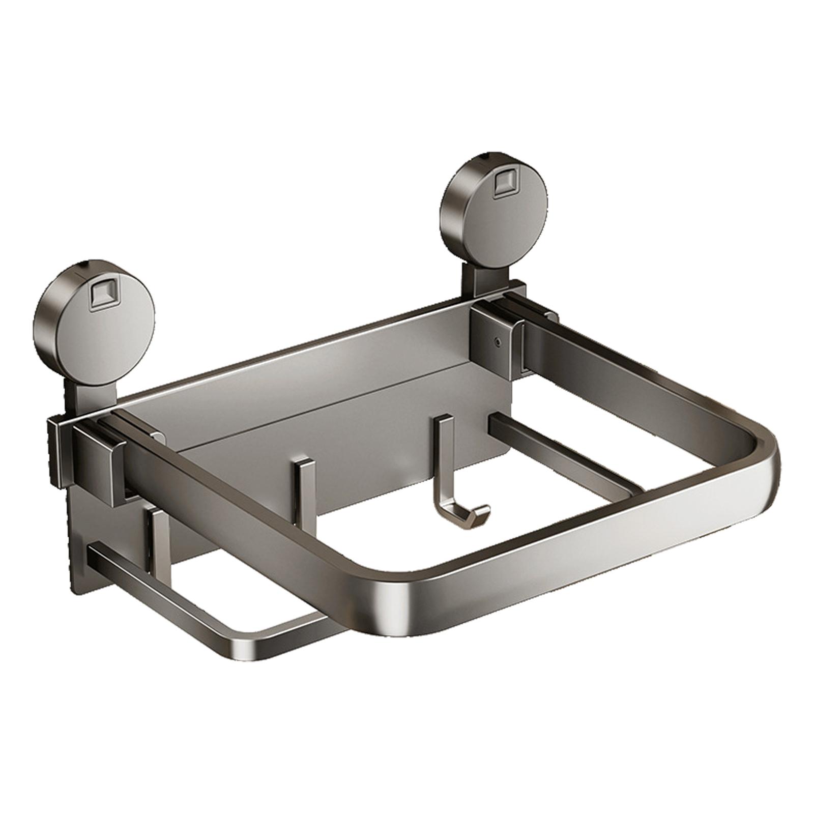 Wall Mounted Folding Shelf with Strong Load Bearing Suction Cups Aluminum Folding Towel Rack for Bathroom Kitchen 1
Wall Mounted Folding Shelf with Strong Load Bearing Suction Cups Aluminum Folding Towel Rack for Bathroom Kitchen 1