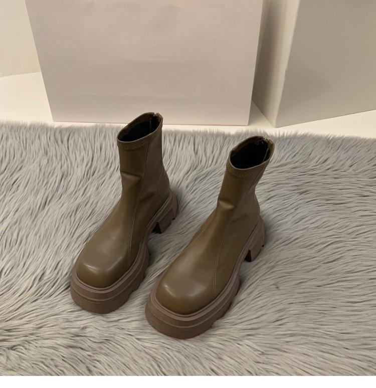 Korean Original Women s Thick Sole Round Toe Martin Boots - 2025 Autumn/Winter, Small Size, Trendy Slimming Velvet Short Boots Khaki Single
Korean Original Women s Thick Sole Round Toe Martin Boots - 2025 Autumn/Winter, Small Size, Trendy Slimming Velvet Short Boots Khaki Single