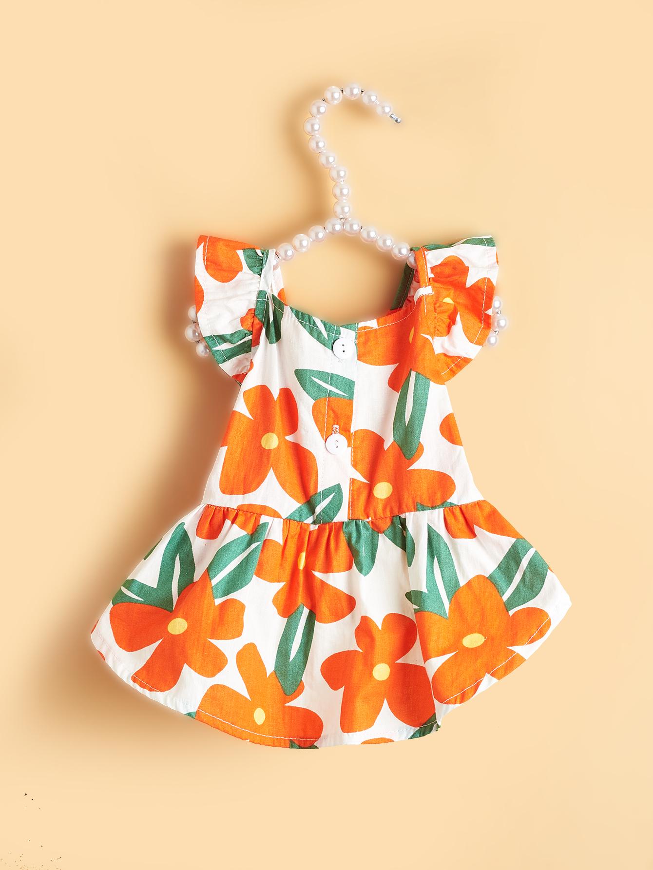 Summer Dog Dress Orange Floral Print with Green Leaves Ruffle Sleeves Cute Puppy Skirt Small Girl Pet Apparel Clothes Dresses XL помаранчевий
Summer Dog Dress Orange Floral Print with Green Leaves Ruffle Sleeves Cute Puppy Skirt Small Girl Pet Apparel Clothes Dresses XL помаранчевий