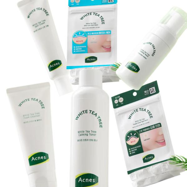 ACNES White Tea Tree Trouble Calming Care Set – Acne Relief Skincare (6-Step Kit) 6type
ACNES White Tea Tree Trouble Calming Care Set – Acne Relief Skincare (6-Step Kit) 6type
