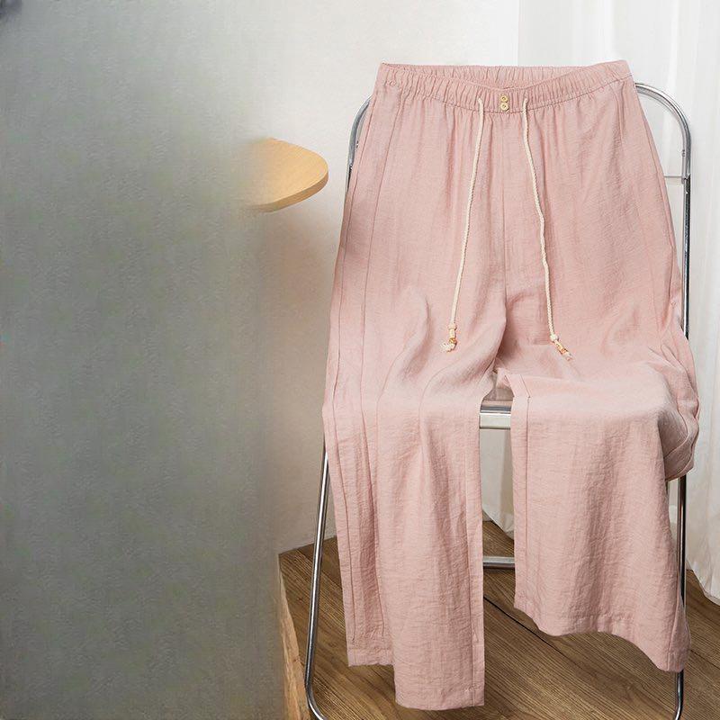 Корейская версия новых хлопковых брюк-палаццо с высокой посадкой, свободные, дышащие, повседневные, прямые, тонкие брюки до пола XXXL светло-розовый
Корейская версия новых хлопковых брюк-палаццо с высокой посадкой, свободные, дышащие, повседневные, прямые, тонкие брюки до пола XXXL светло-розовый